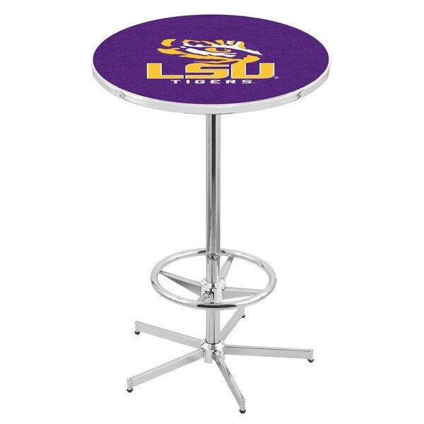 42" Chrome Louisiana State Pub Table